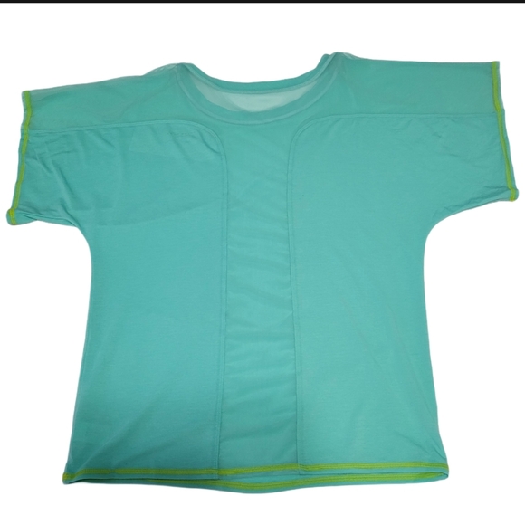 Trina Turk Women's XL T-Shirt Top Aqua - Picture 10 of 12